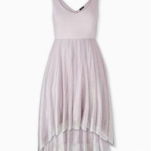 Torrid Lilac Purple Shimmer Midi Dress